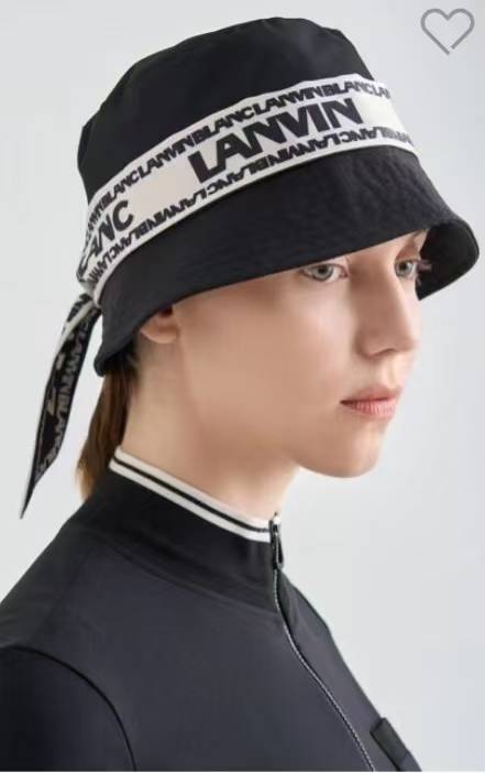 LANVIN BLANC :Lettering strap bucket hat